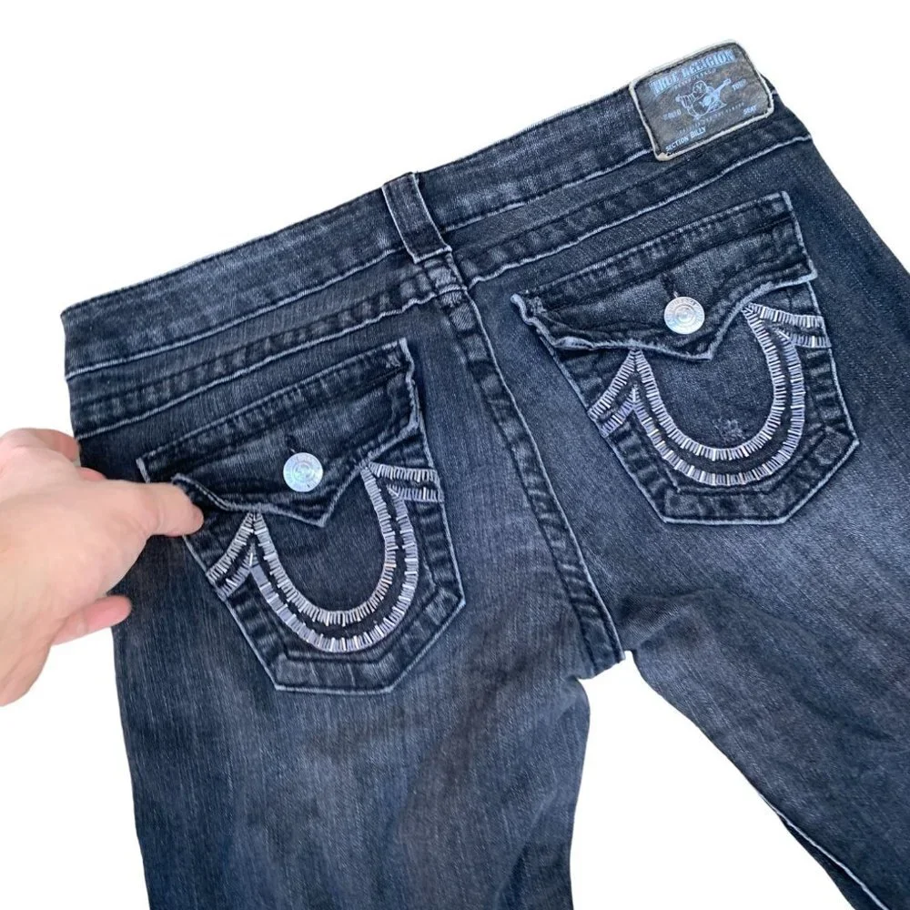 VINTAGE True Religion Jeans Size 32 Gem Stone Billy - Picture 5 of 6